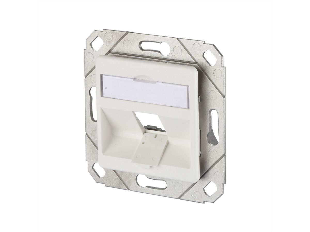 METZ CONNECT  Keystone boîtier de raccordement encastrement dans les canalisations 1 port non équipé blanc pur