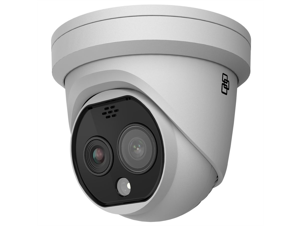 Aritech TruVision Caméra thermique Bi-Spektral 4 MP, 90°, Lumière blanche, IR-LED 15m