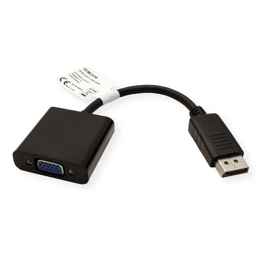 VALUE Adaptateur DisplayPort-VGA, DP M - VGA F