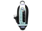 Steffen Multiprise TIDE 4xT13 3m, avec interrupteur et aimant blanc