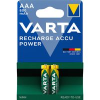 VARTA NiMH Akku Micro, AAA, HR03, 2er, 1,2V, 800mAh, vorgeladen, sofort einsatzbereit, Longlife