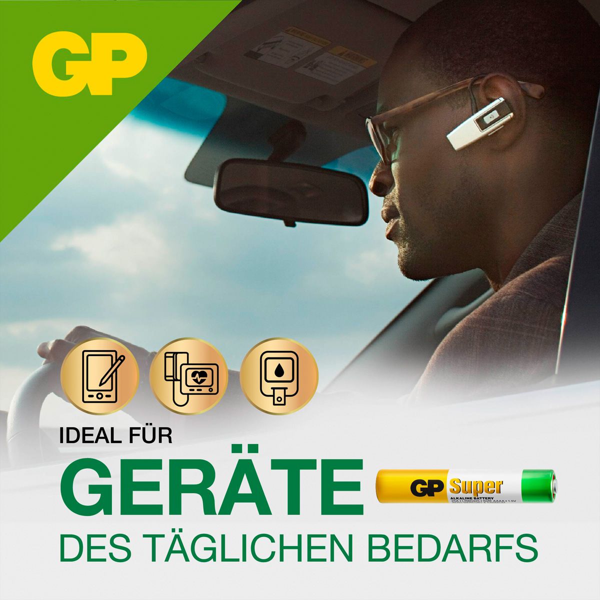GP Batterie Super Alkaline AAAA 2x, 1,5V