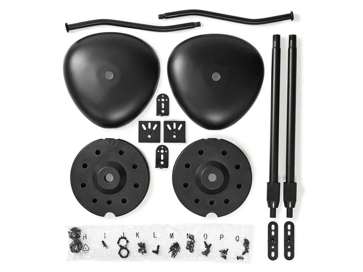 Nedis Lautsprecher-Bodenständer universal schwarz, 2 Stück, höhenverstellbar, 4.5 kg