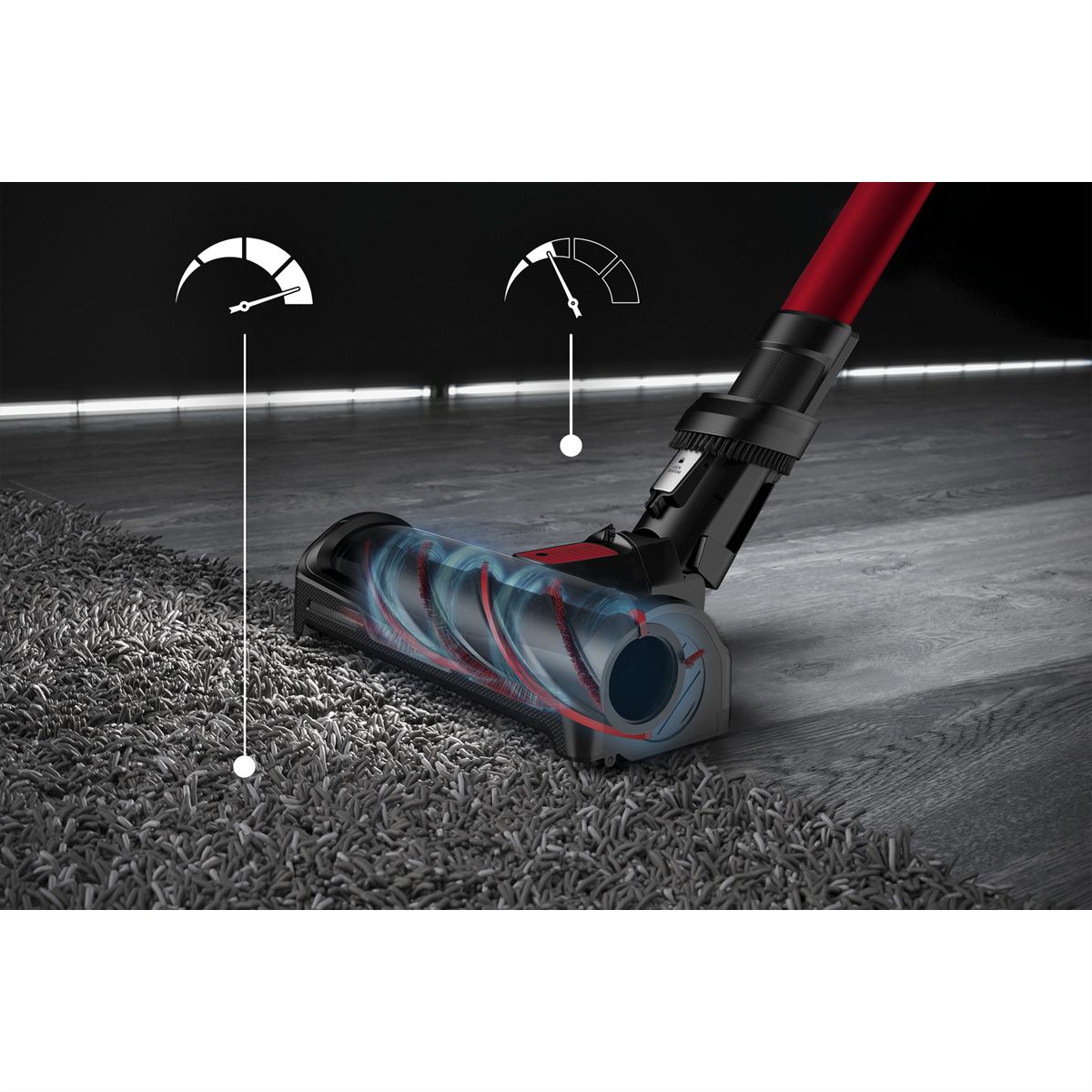 Rowenta Aspirateur à batterie RH98A9WO, avec articulation flexible
