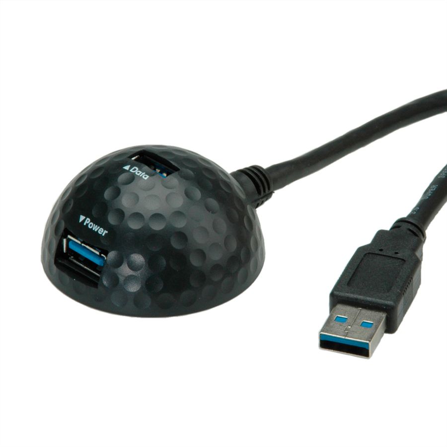 VALUE Câble USB 3.2 Gen 1 dôme, noir, 1,5 m