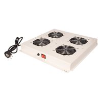 ROLINE 19" Unité de ventilation de toit, 4 ventilateurs, ON/OFF, gris