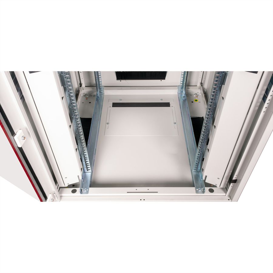 ROLINE 19-Zoll Netzwerkschrank Pro 22 HE, 800x800 BxT Glastür grau