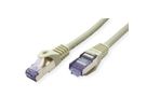 Cordon ROLINE S/FTP(PiMF) Cat.6A / 10 Gigabit, LSOH, Component Level, gris, 7,5 m