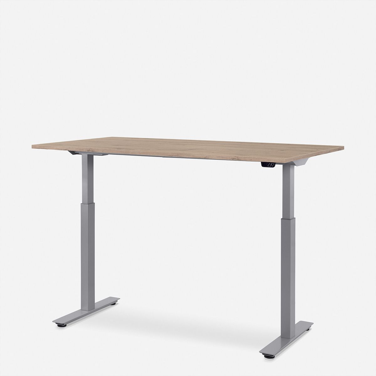 WRK21 Schreibtisch Smart 180 x 80 cm, Höhenverstellbar, Kendal Eiche / Grau