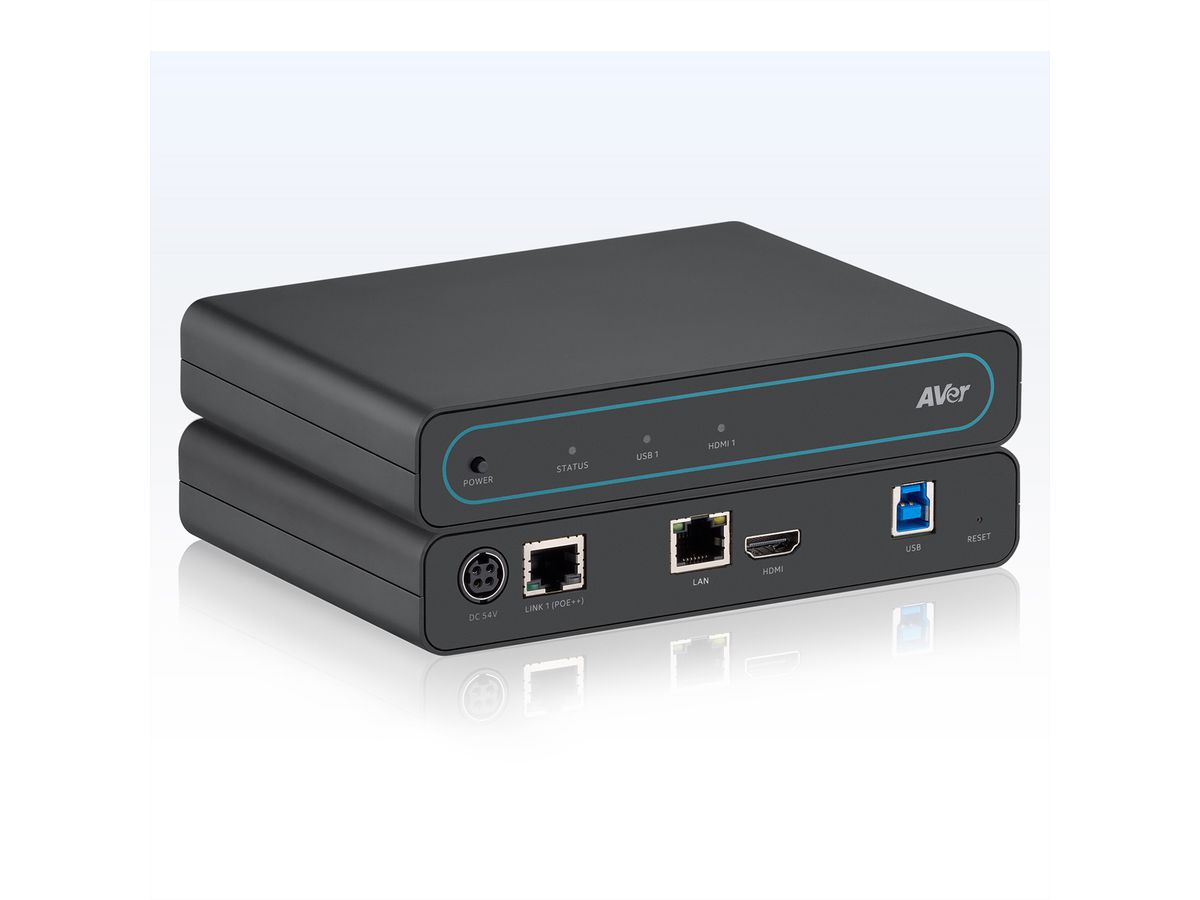 Aver USB Extender UE1, USB 3.0-Erweiterung für PTZ-Kameras, schwarz