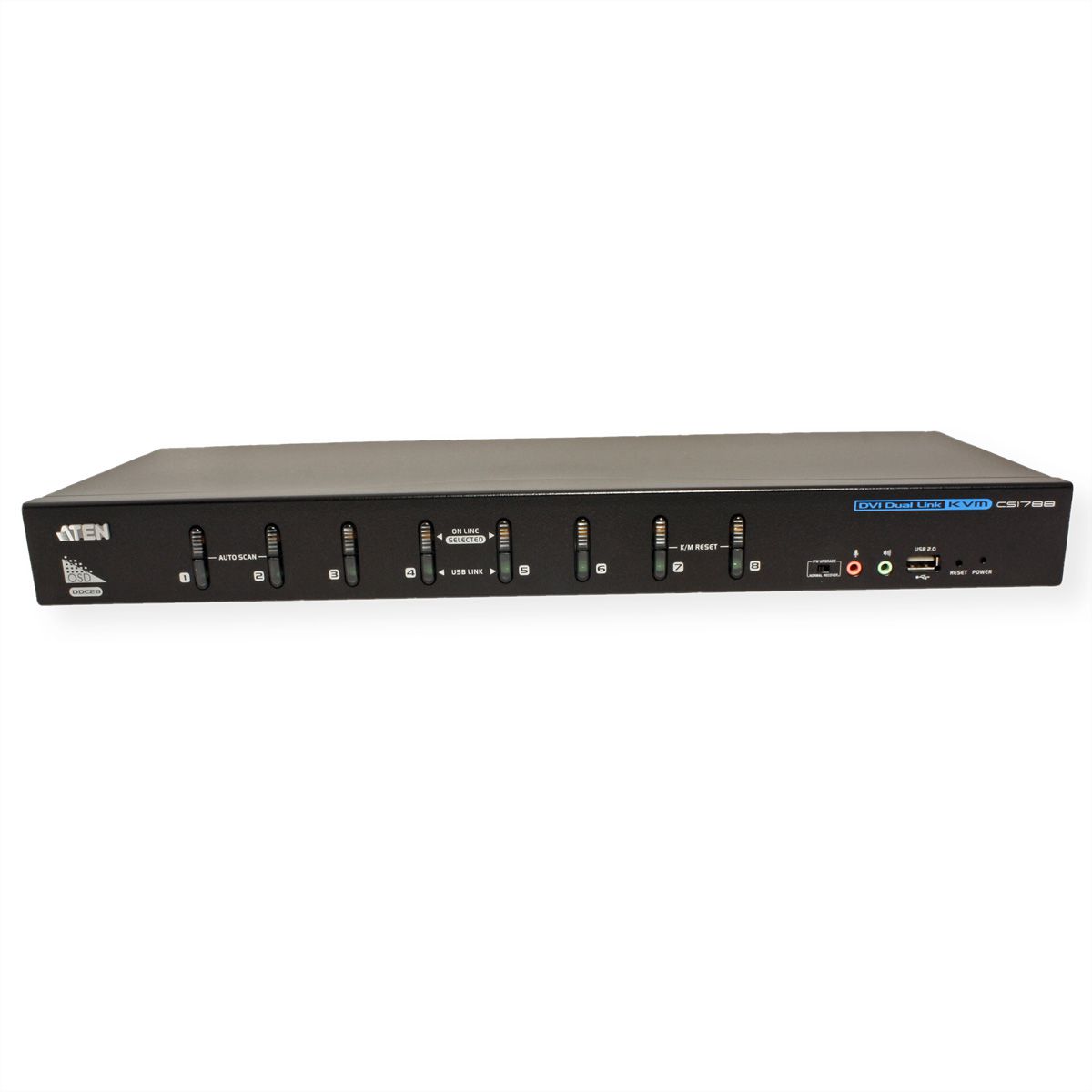 ATEN CS1788 Switch KVM Dual-Link DVI, USB, Audio, 8 ports