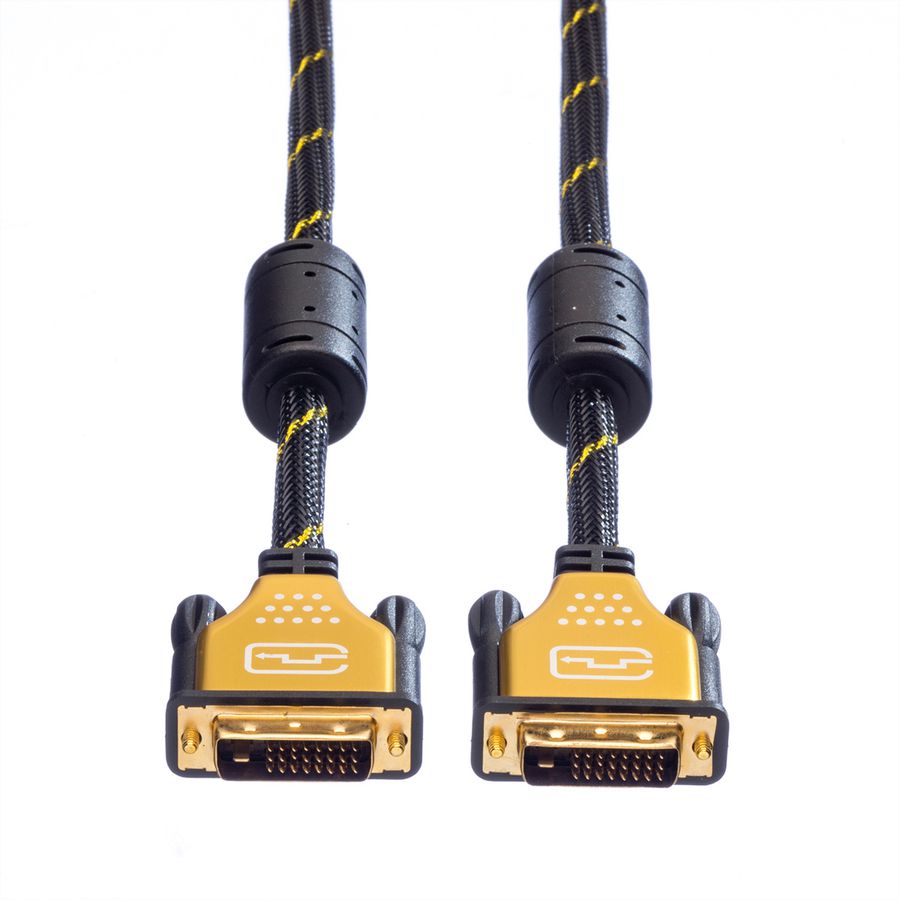 ROLINE GOLD Câble pour écran DVI, M-M, (24+1) dual link, 2 m