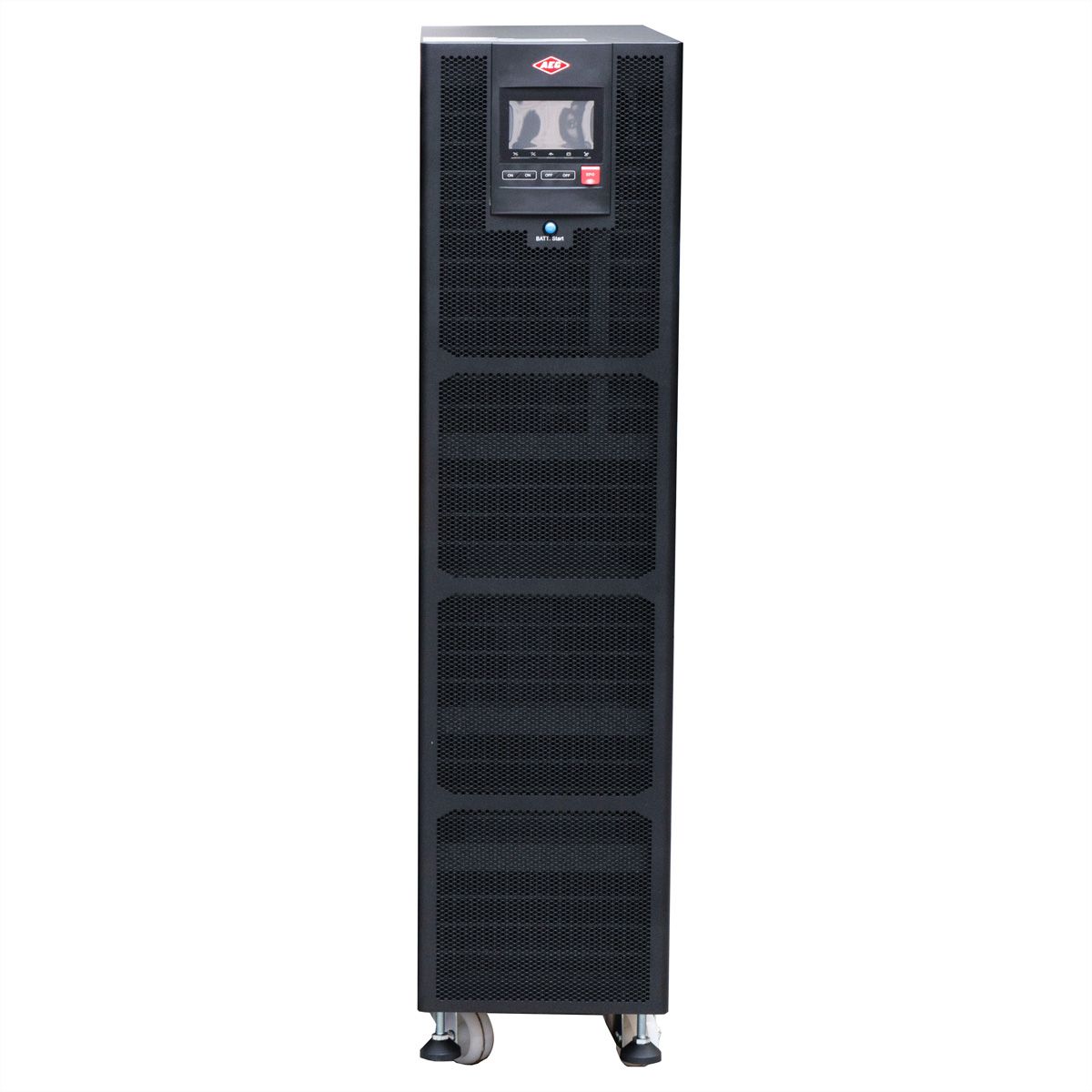 AEC IST7 30kVA - Online Tower USV –  36x 100Ah Batterien – 52 Min. Autonomie bei 100% Last, keine internen Batterien – externer Batterieschrank BB7 mit 36x 100Ah LL