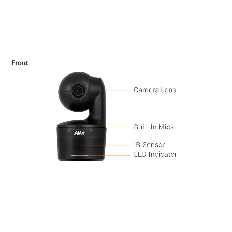 Aver Tracking-Kamera Fernunterricht DL10, schwarz
