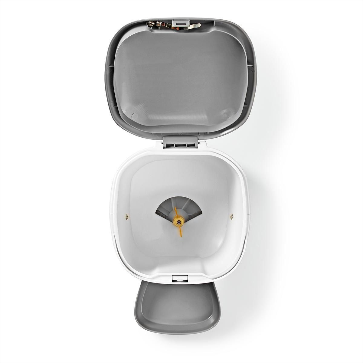 Distributeur de nourriture Nedis SmartLife Wi-Fi 3,7 l pour chiens et chats, Android™ / IOS, Blanc, Gris