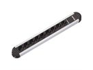 BACHMANN PRIMO Bâti de prises 9x contact de protection, aluminium, 1,75 m