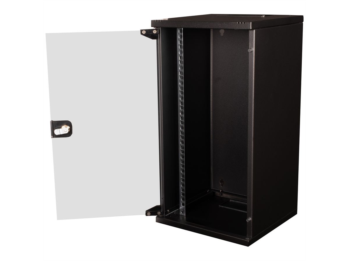 ROLINE 10-Zoll Wandgehäuse 12 HE, 312x300 BxT schwarz