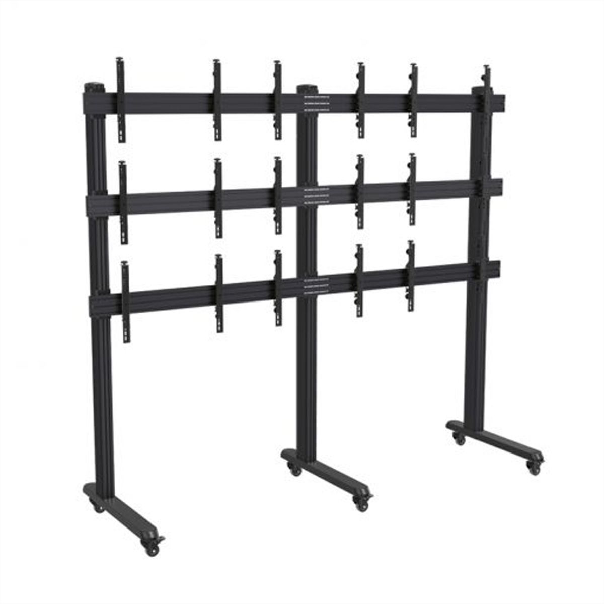 Hagor Wandhalterung HA-VWT 3 x 3 Landscape, Videowall-Trolley, schwarz
