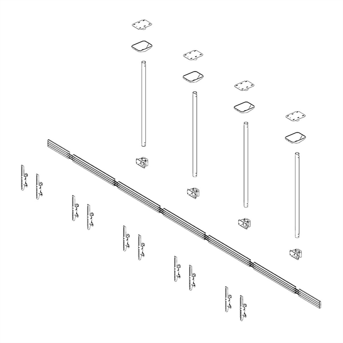 Hagor Support plafond CPS D5L 46-65