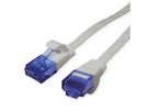 Cordon VALUE Cat.6A (Classe EA) UTP confectionné, plat, gris, 2 m