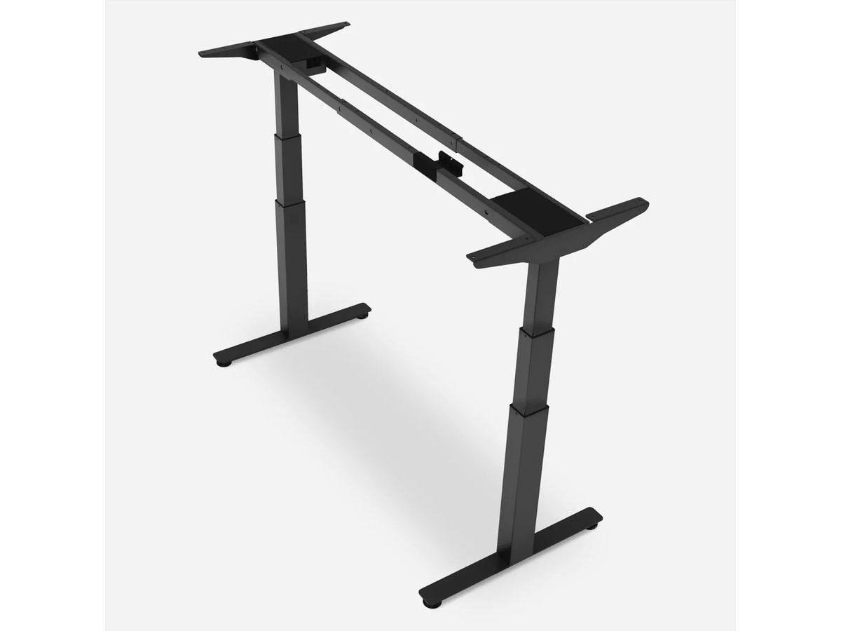 WRK21 Piètement de table Work Noir  , 100-180 x 60 / 66,5-130,5 cm de hauteur