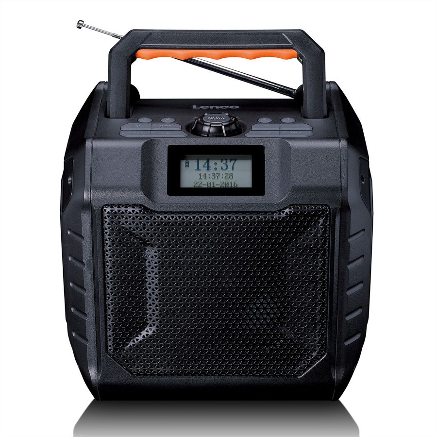 Lenco Baustellenradio, DAB+/FM, BT, IPX5,  35 Watt, 20Std Akku