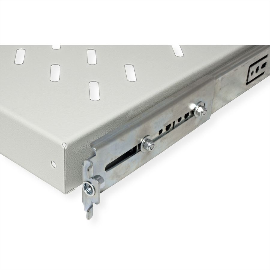 ROLINE 19-Zoll Fachboden 1 HE, ausziehbar 550 T 25 kg grau