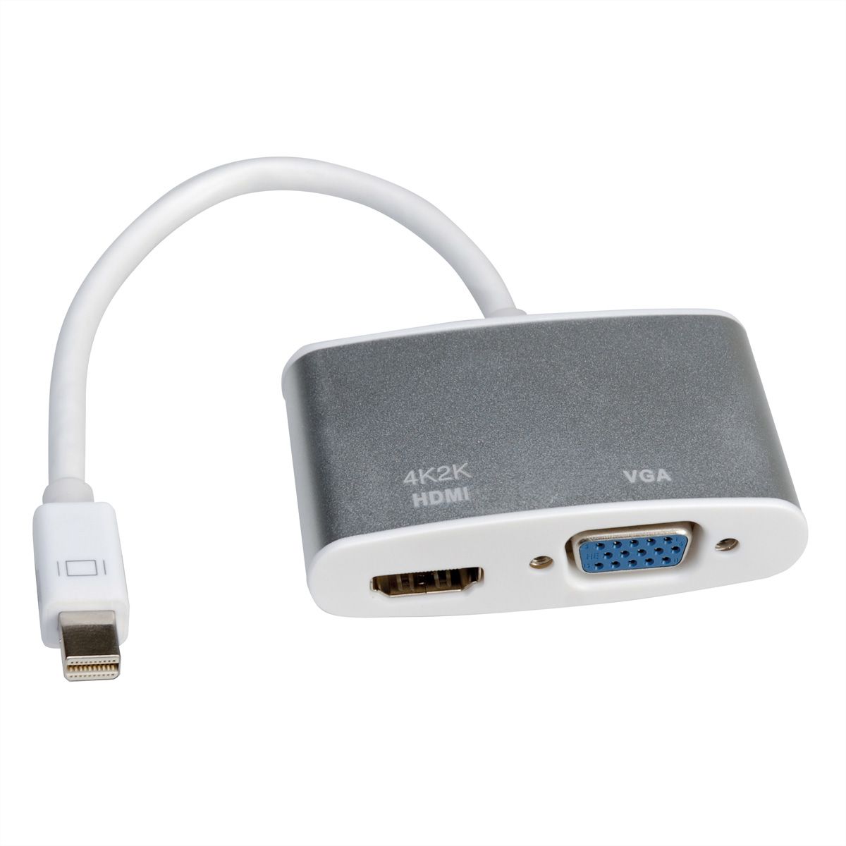 ROLINE Adaptateur Mini DisplayPort - HDMI/VGA 4K