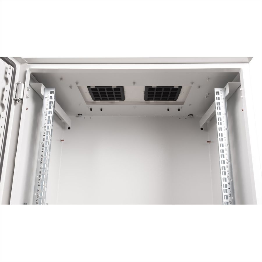 ROLINE 19-Zoll Wandgehäuse Pro 12 HE, 600x450 BxT IP55 outdoor grau