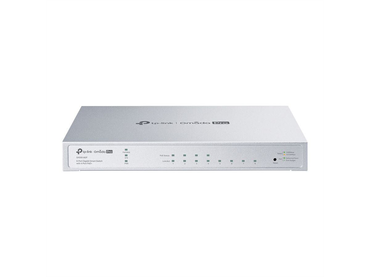 TP-Link Campus Switch S4500-8GP, 8x1G 4PoE Managed Switch