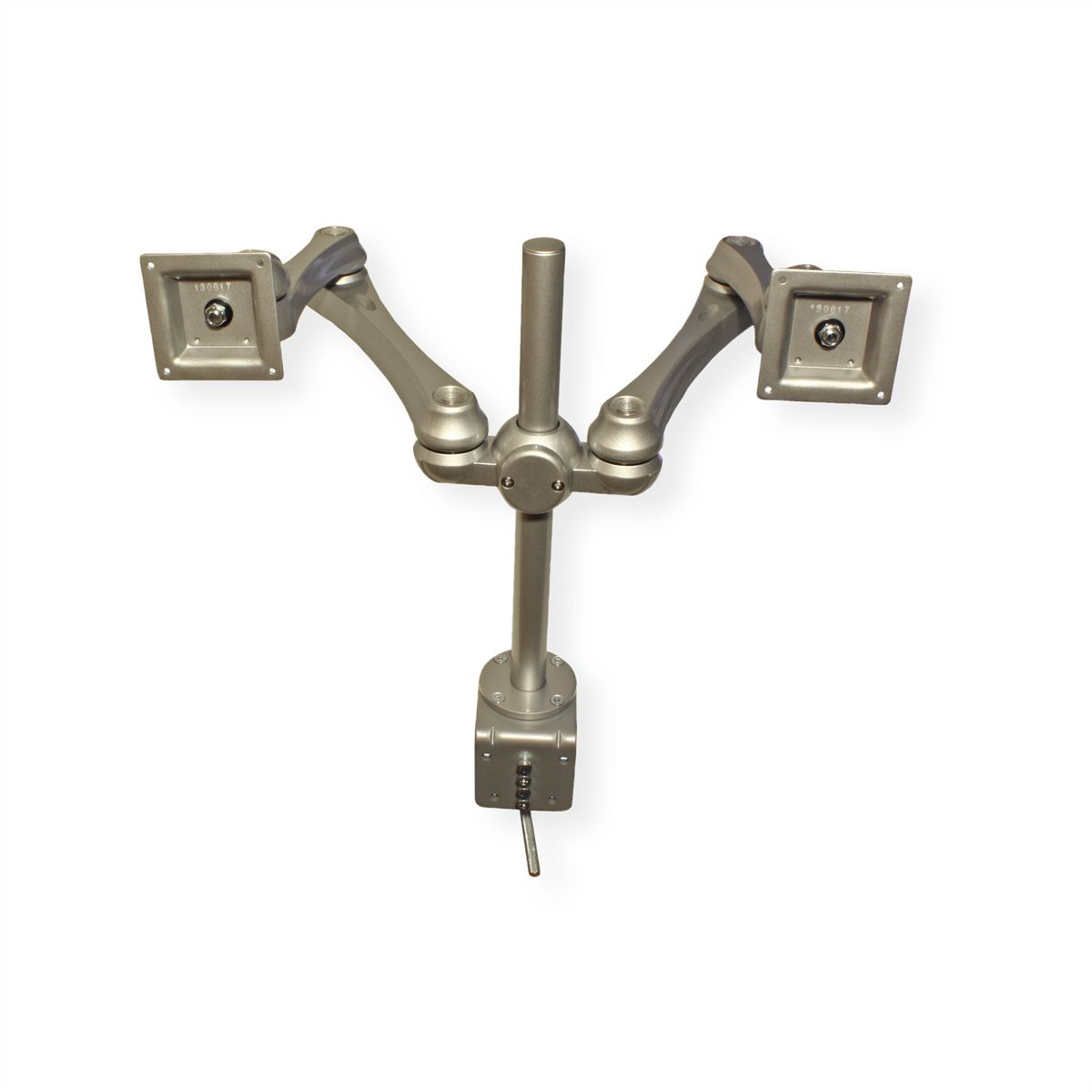 ROLINE Bras LCD double, 4 articulations, fixation sur bureau