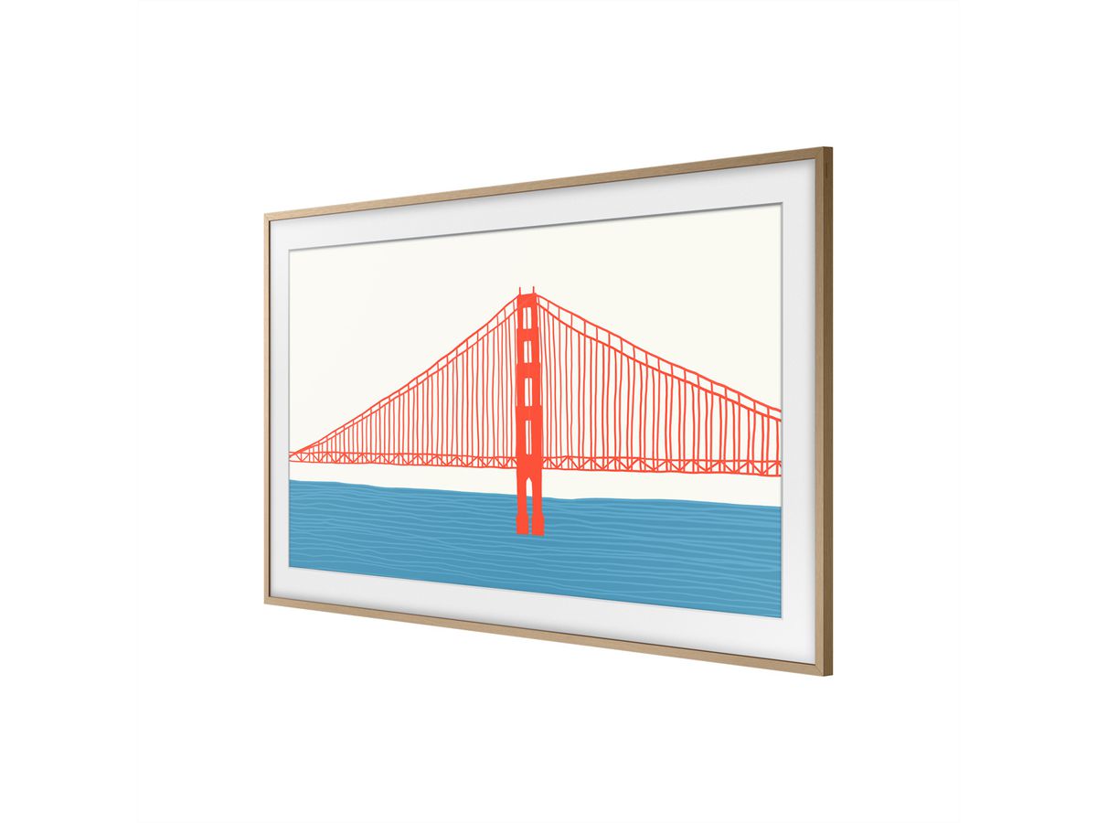 Samsung cadre interchangeable zu Frame 50", Teak