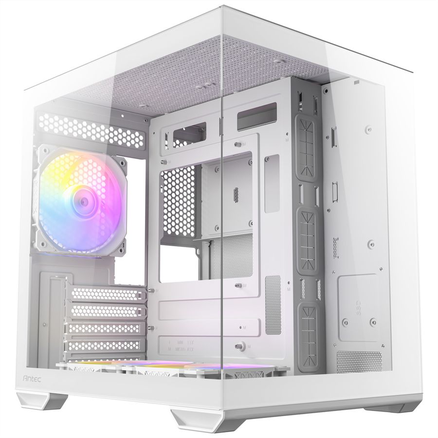 ANTEC CX60M ARGB Boîtier PC Mini Tour Micro-ATX, blanc