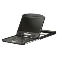 ATEN CL3100NX Console LCD de 18,5" grand écran à un seul rail et à très faible profondeur (USB, VGA), FR-Layout