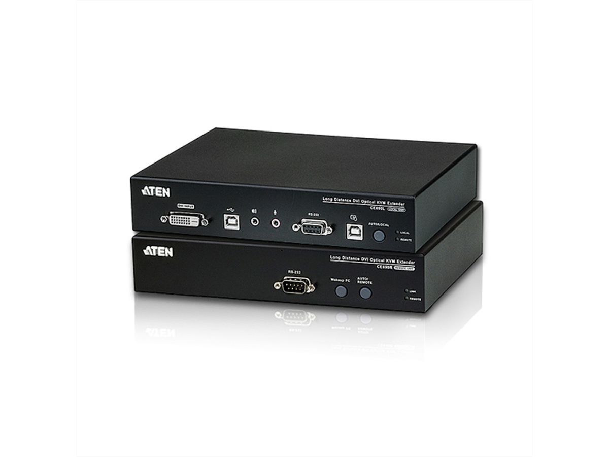 ATEN CE690 Système d'extension KVM DVI optique longue distance (20Km)