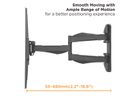 VALUE TV-Wandhalterung, flexibel, elegant, 37-80 Zoll, bis 35 kg