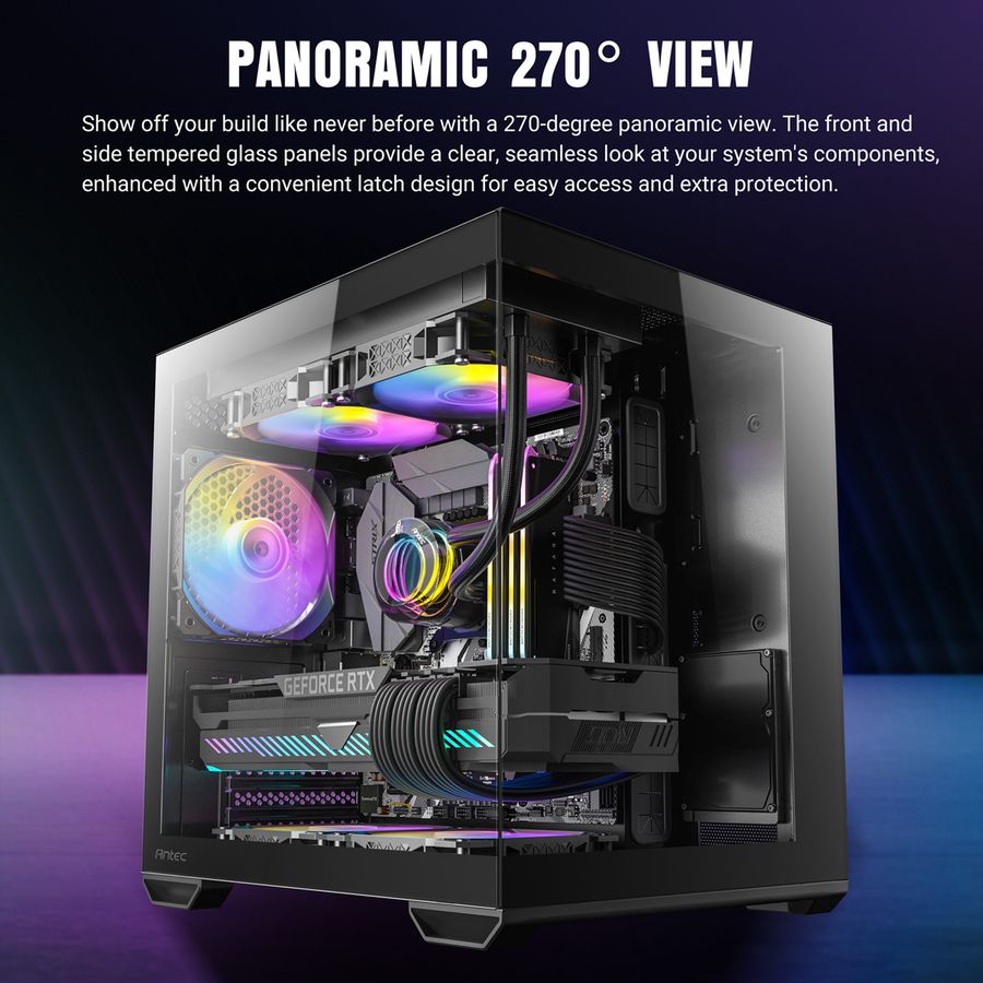 ANTEC CX60M ARGB Boîtier PC Mini Tour Micro-ATX, blanc