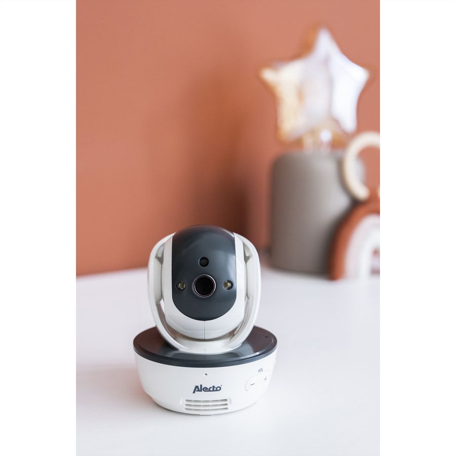 Alecto Babyphone DVM-200 Blanc-gris, écran 4.3 pouces , blanc, batterie, DECT, 50m/300m