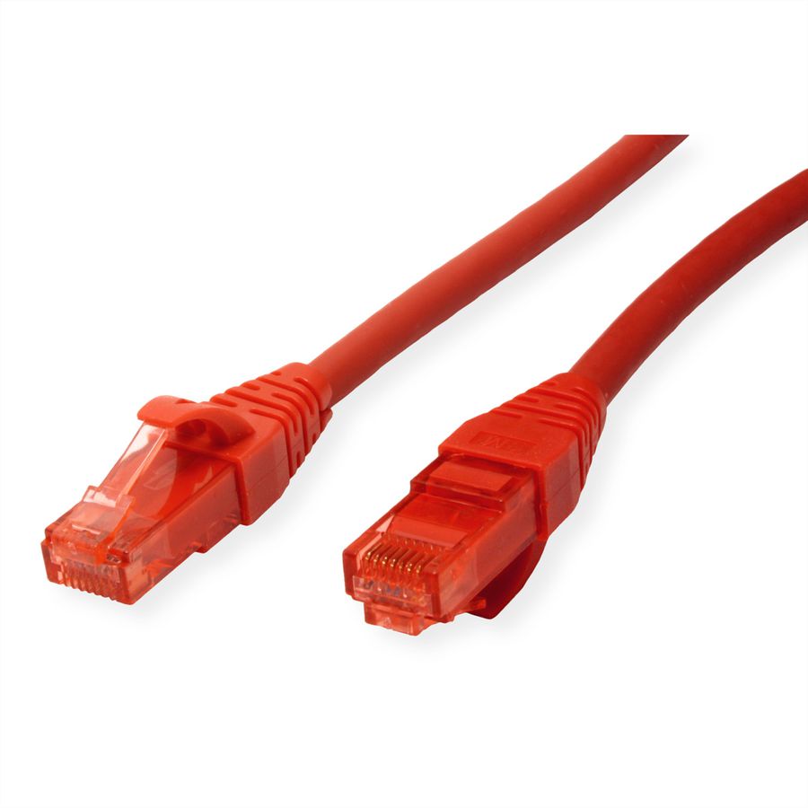 Cordon ROLINE UTP Cat.6, LSOH, Component Level, rouge, 0,3 m