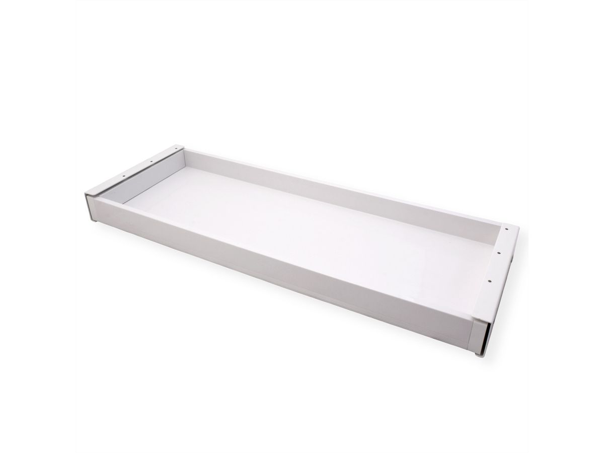VALUE Tiroir sous bureau ultra-mince, grand modèle, blanc