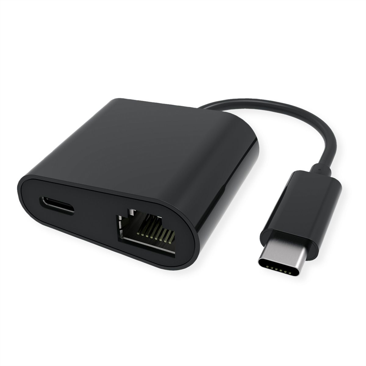 VALUE Convertisseur USB-C - Gigabit Ethernet, PD Port, 100W