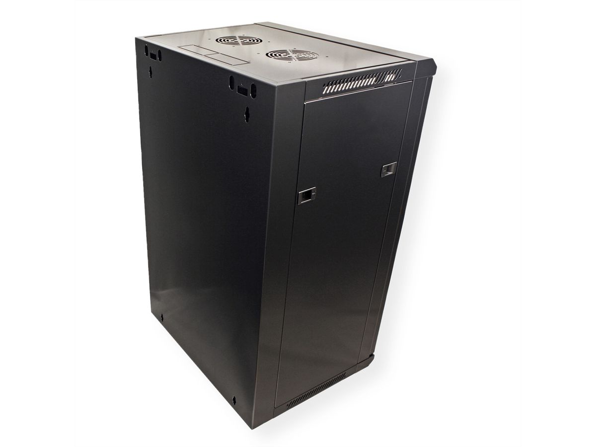 VALUE Armoire murale 18 UH (HxLxP) 901x570x450mm , noir