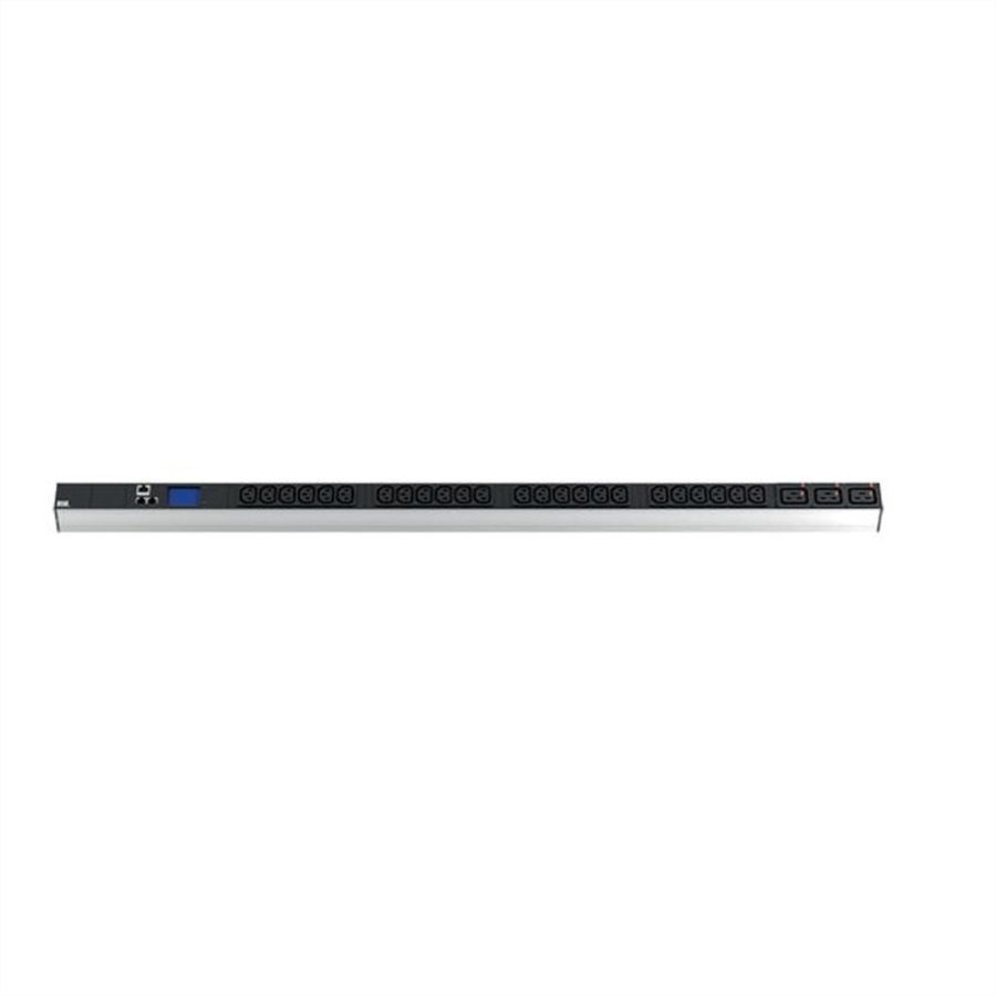 BACHMANN BN2000 ALU 1HE 24xC13 3xC19 CEE 16A, schwarz, 3 m