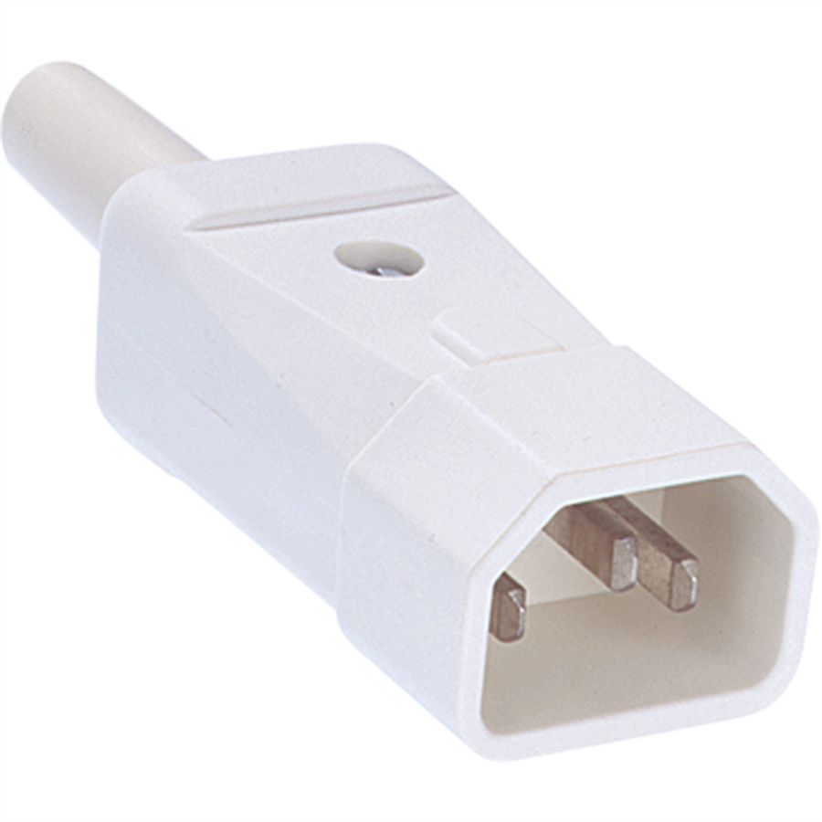 BACHMANN Kaltgerätestecker Typ 749 70°C, weiß