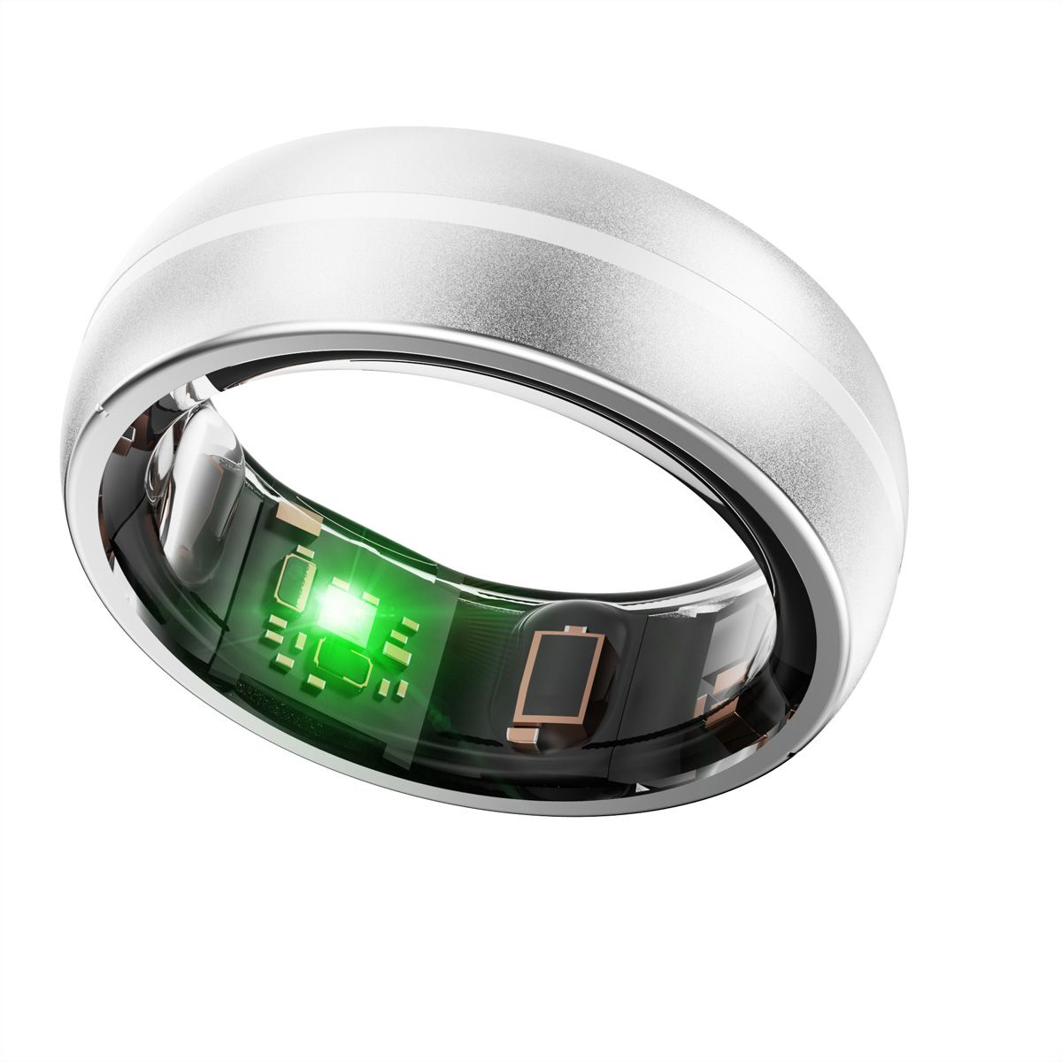 MYnextRING Smart Ring argent mat, Taille 8