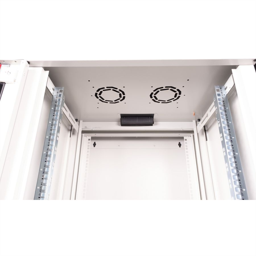 ROLINE 19-Zoll Wandgehäuse Pro 20 HE, 600x600 BxT zweiteilig schwenkbar grau