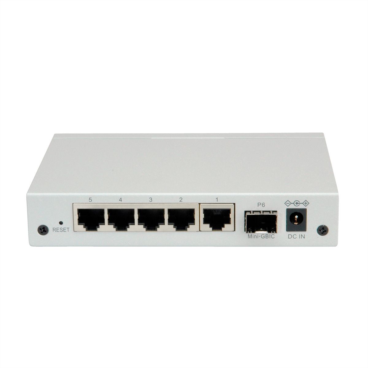 ROLINE Gigabit Ethernet Switch 6 Ports (5x 10/100/1000 + 1x SFP), WebSmart