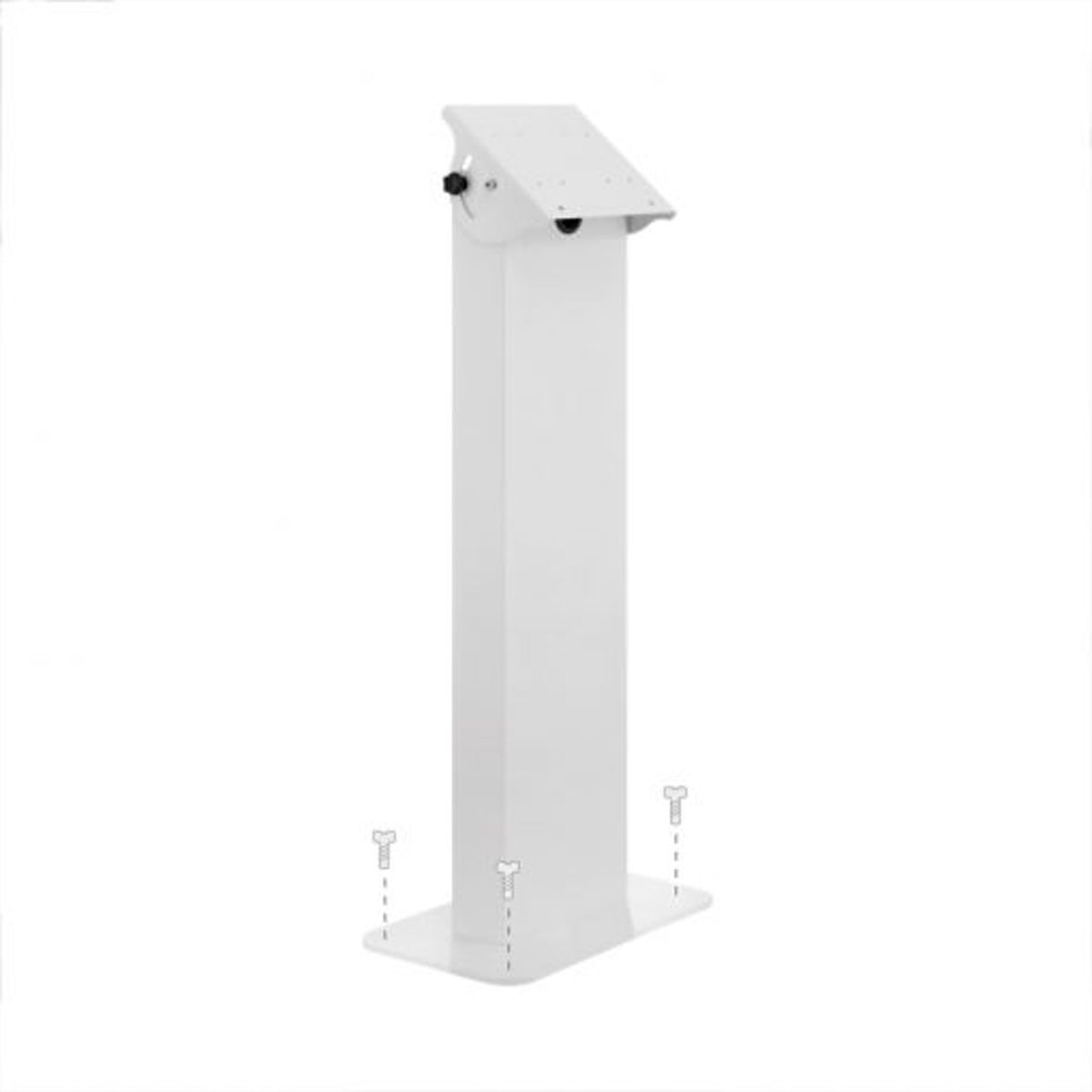 Hagor vis-it Tilt Floormount 22 - 43 White, Indoorstele zur Bodenmontage mit stufenloser Neigungseinstellung, weiß