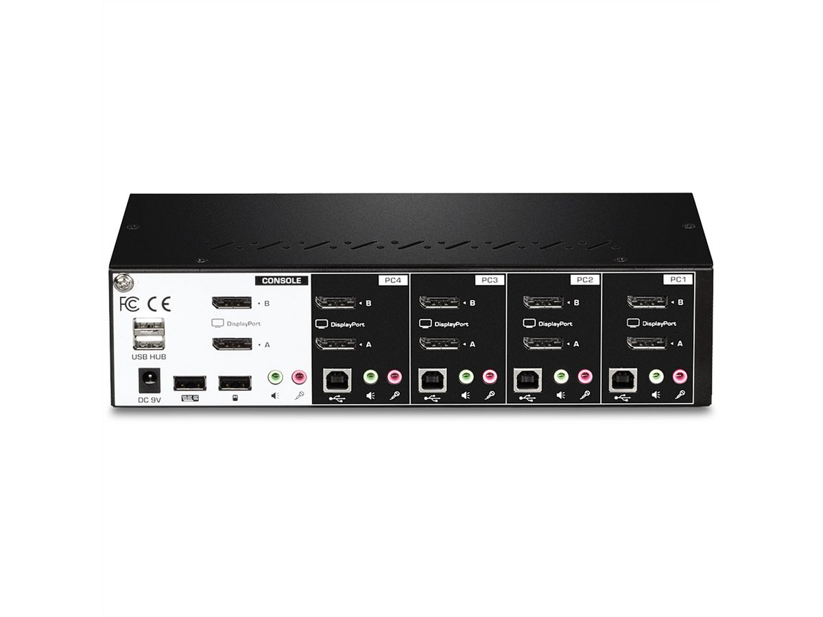 TRENDnet TK-440DP 4-Port Dual Monitor Display Port KVM Switch
