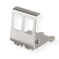 VALUE Adaptateur pour rail DIN, vide, pour 2 Keystones